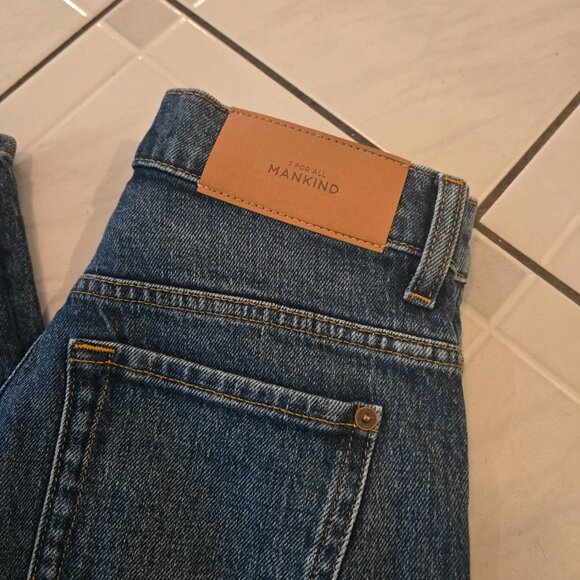 NWT 7 For All Mankind Spencer Mid Rise Flare Jeans Jasper Wash 23 - Picture 2 of 6